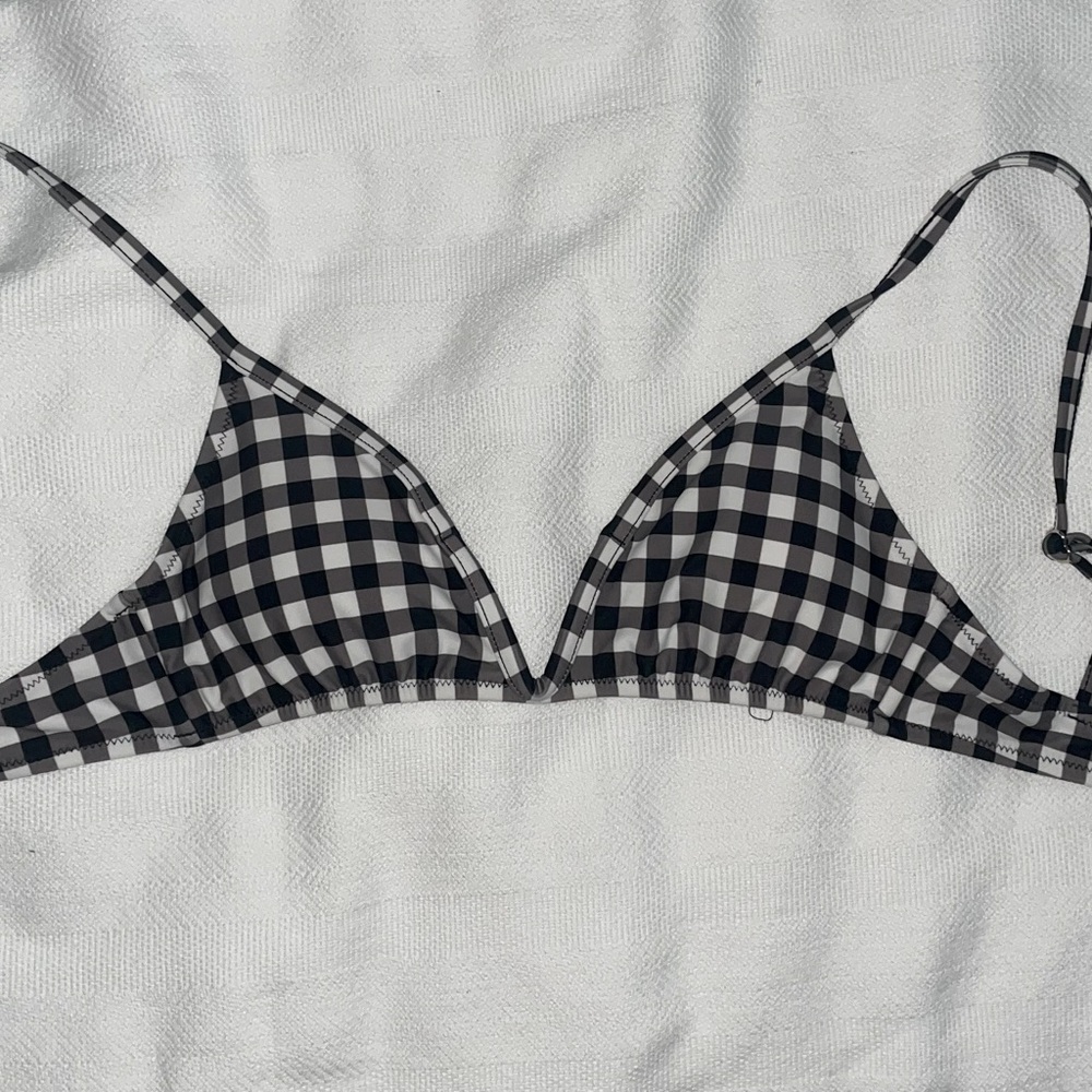 Checkered Bikini Top